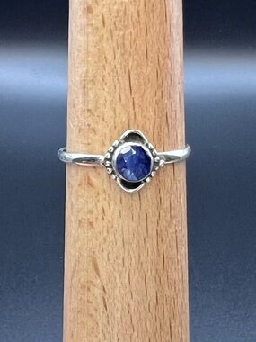 Sterling Silver Blue Sapphire Ring